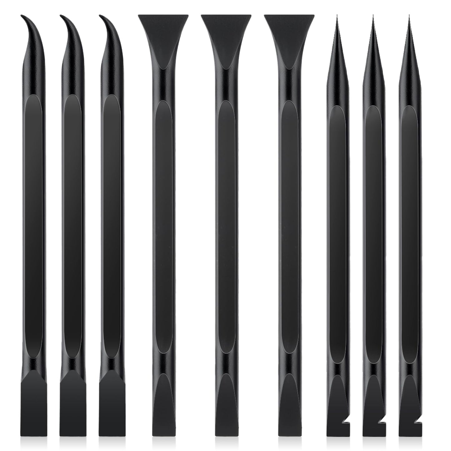 Ymapinc 9PCS Plastic Kitchen Scraper Tool,Cleaning Scraper,Multi-Purpose Scraper Pen-Shaped Scraper Tool for Kitchen,Tight Spaces,Crevices,Food,Paint
