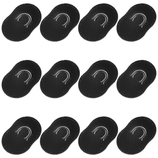 12 Pcs Pocket Combs for Men Soft Portable Pocket Palm Combs Shampoo Comb Massager Hair Brush Portable Travel Comb Black Brush for Scalp Massage, Shampoo