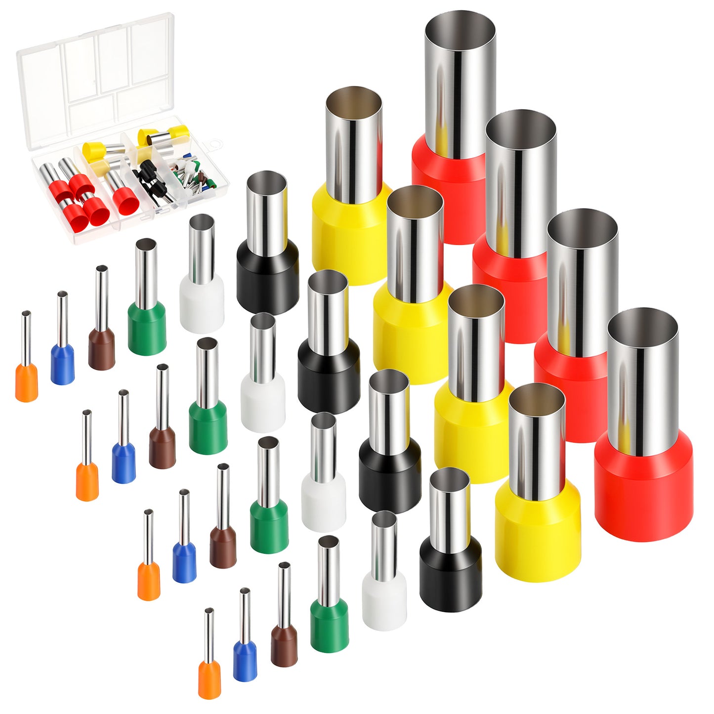 Bremorou 8Pcs Polymer Clay Cutters Round Circle Shape Cutters Indentation Punch Tools Polymer Clay Earrings Kit Cylinder for Jewelry Earrings Making Kit
