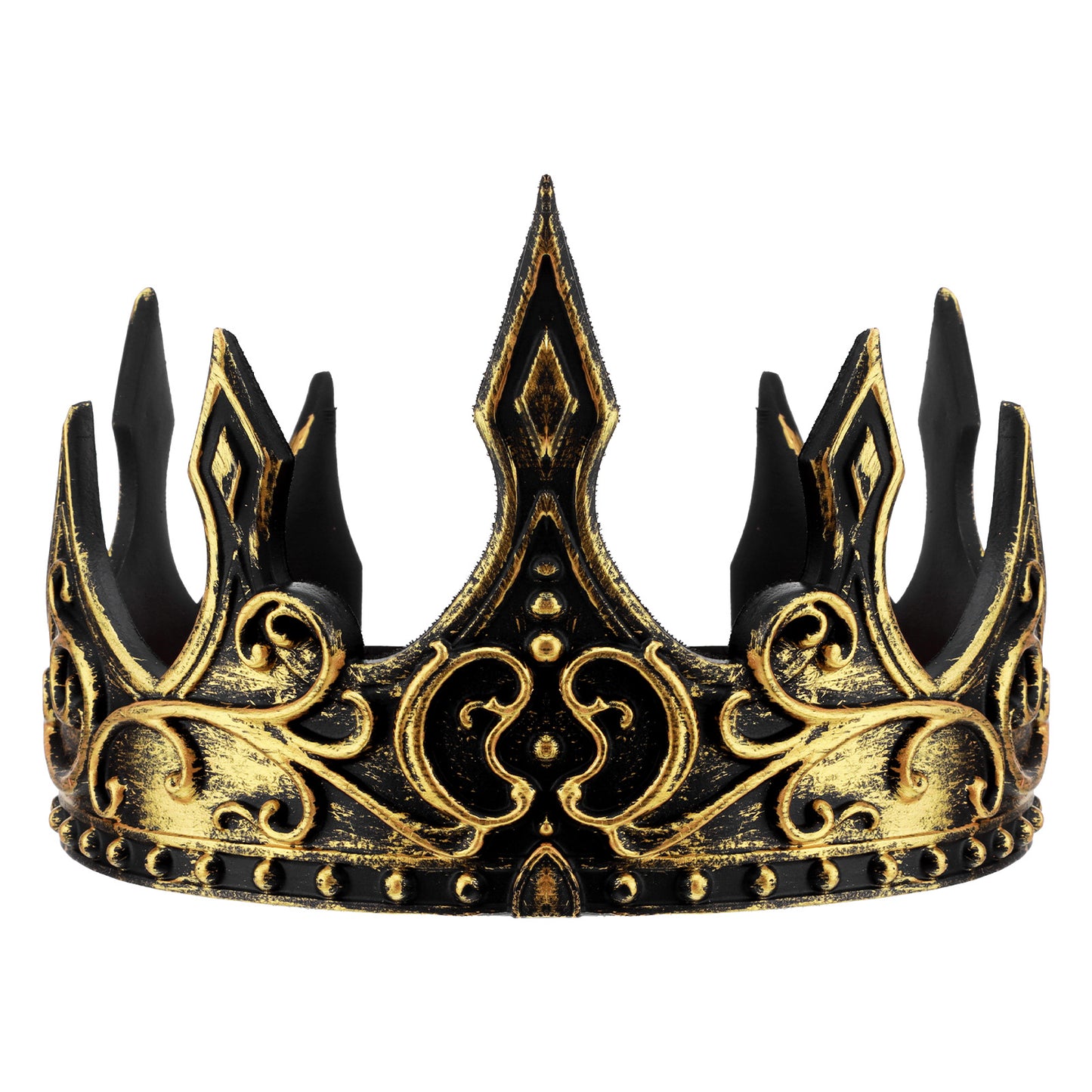 Ymapinc Gold Crown Set,Adjustable King Crown for Adult King Costume, Gold Tiara, Medieval Kings Headwear, Prince Crowns for Boys, Cosplay Royalty Retro Halloween Accessories