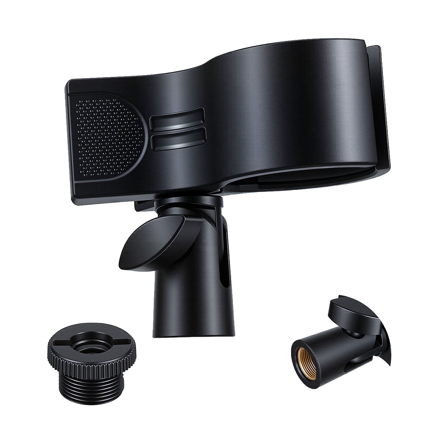 Sorcristy Microphone Holder Large Black Clip Mic Holder for Stand