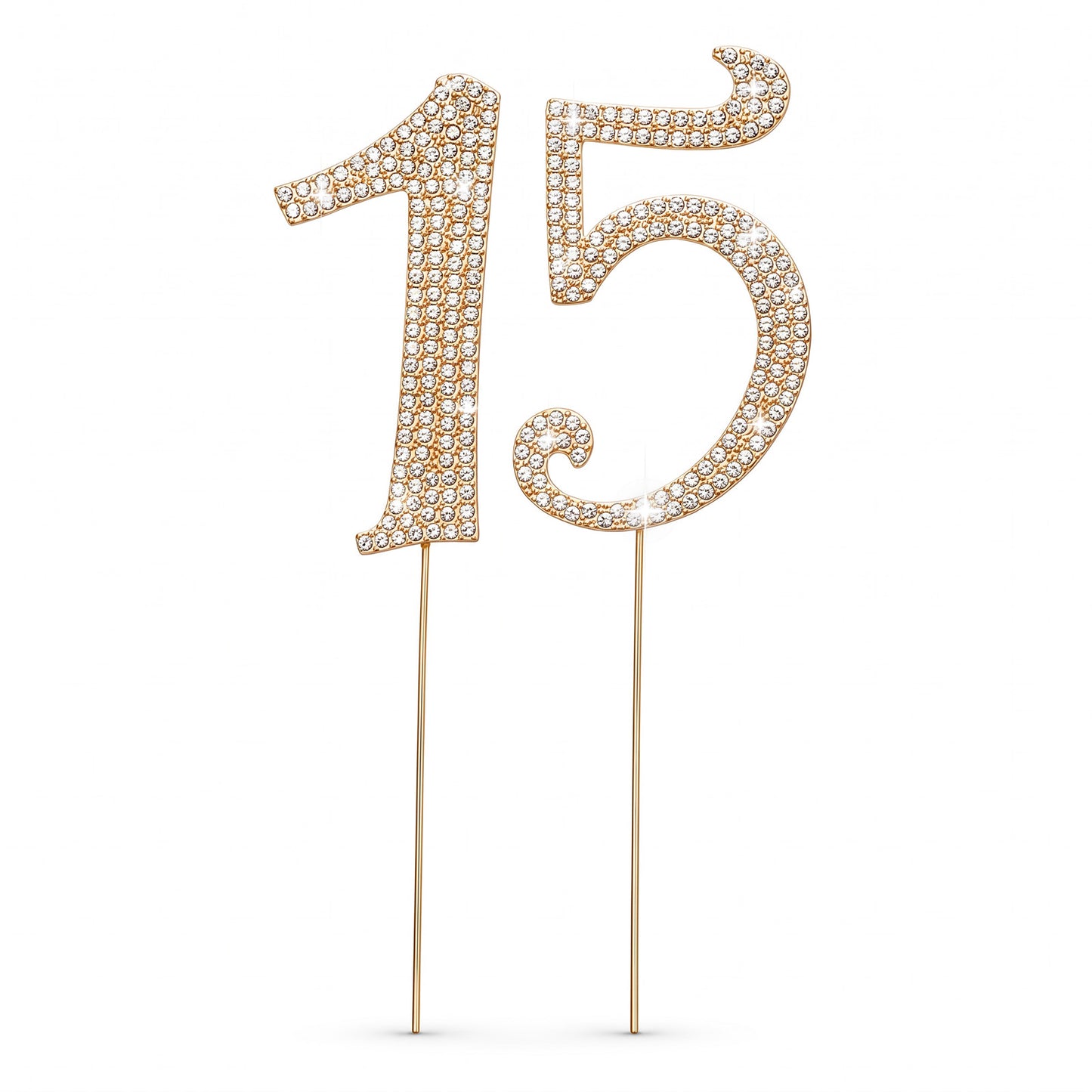 Ouligay 15 Cake Topper 15th Birthday Decorations for Him Her