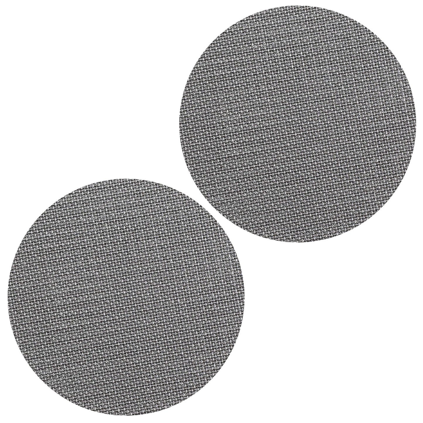 Xinjoduz 2 Pack 53.3mm Espresso Puck Screen, Reusable Stainless Steel Coffee Filter Screen for BrevillePortafilter Filter Basket Compatible with Espresso Machine, 1.7mm Thickness 150μm Barista Tool