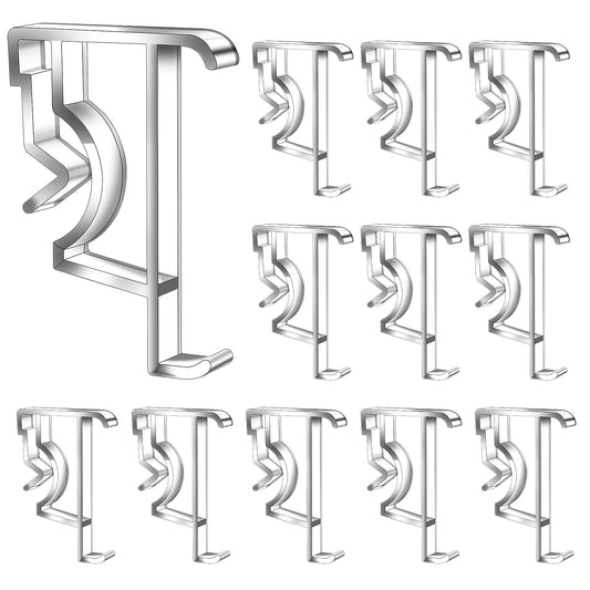 Ymapinc 12Pcs Blind Clips Clear Valance Clips 2 Inch Venetian Blind Parts Plastic Window Blinds Hidden Clip for Horizontal Blind Valance Blind Valance Replacement Clips