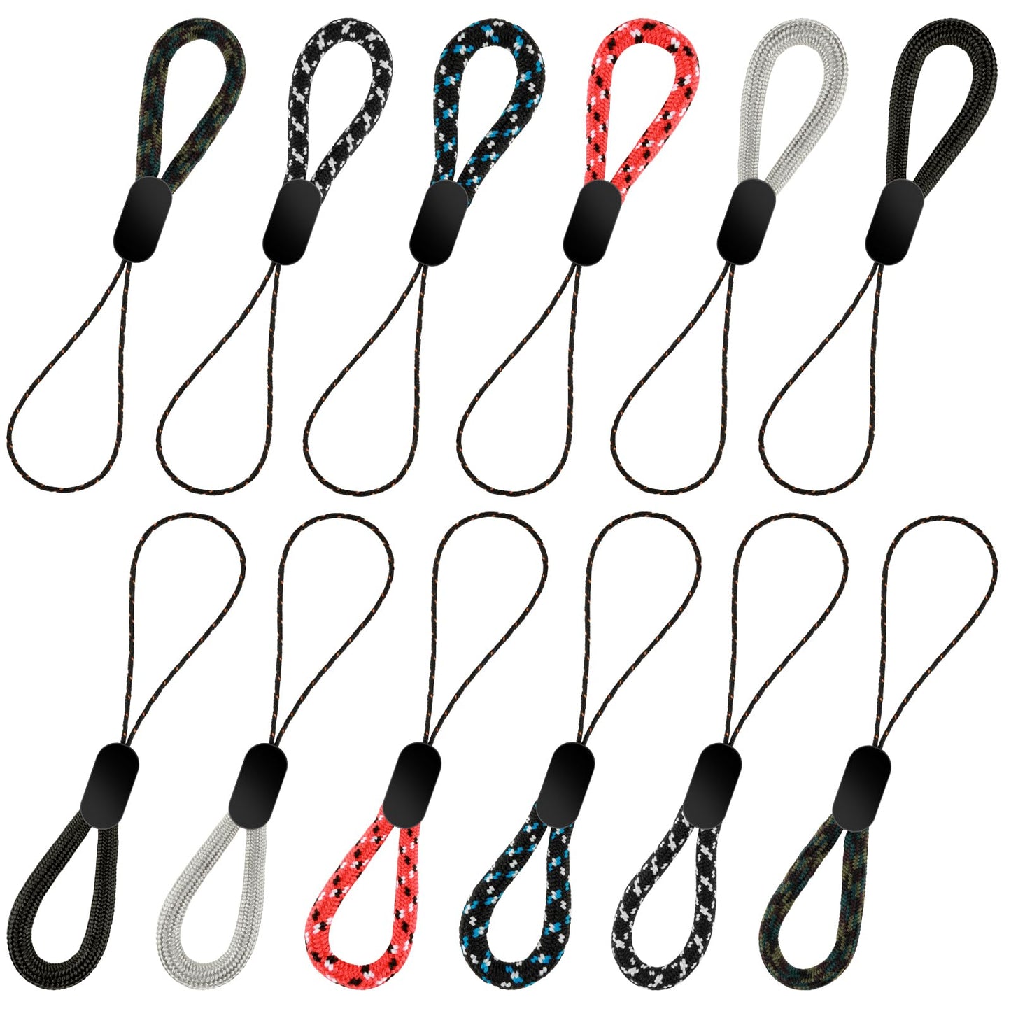 Ymapinc 12PCS Adjustable Finger Hand Wrist Straps,Finger Lanyard Small Wrist Strap,Anti-Lost Wrist Straps Hand Strap for Cell Phones,Cameras,Keychains