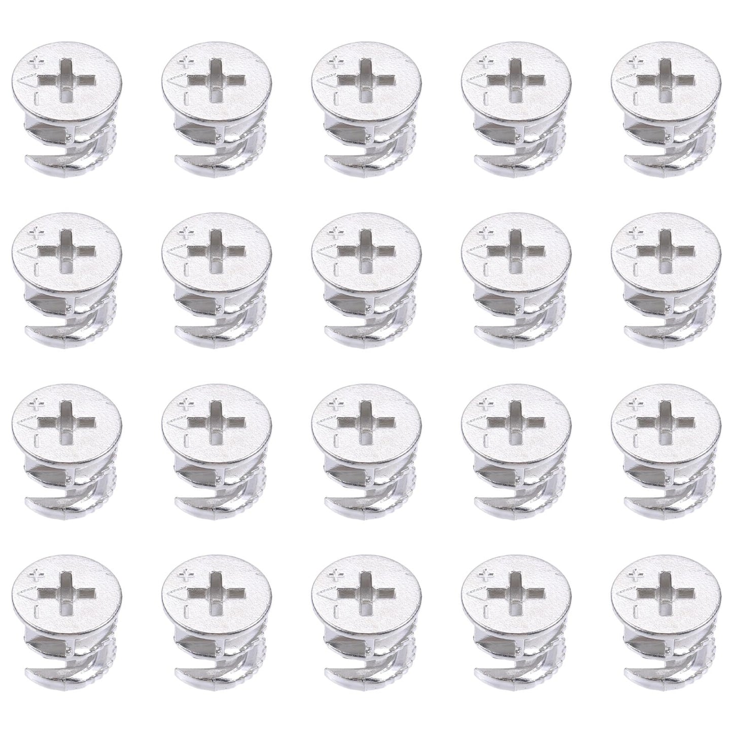 20PCS Cam Locks for Furniture, 15mm X 11mm Furniture Cam Lock Fasteners, Cabinet Hardware Cams Lock Screw Nuts for Connecting and Repairing Furnitures