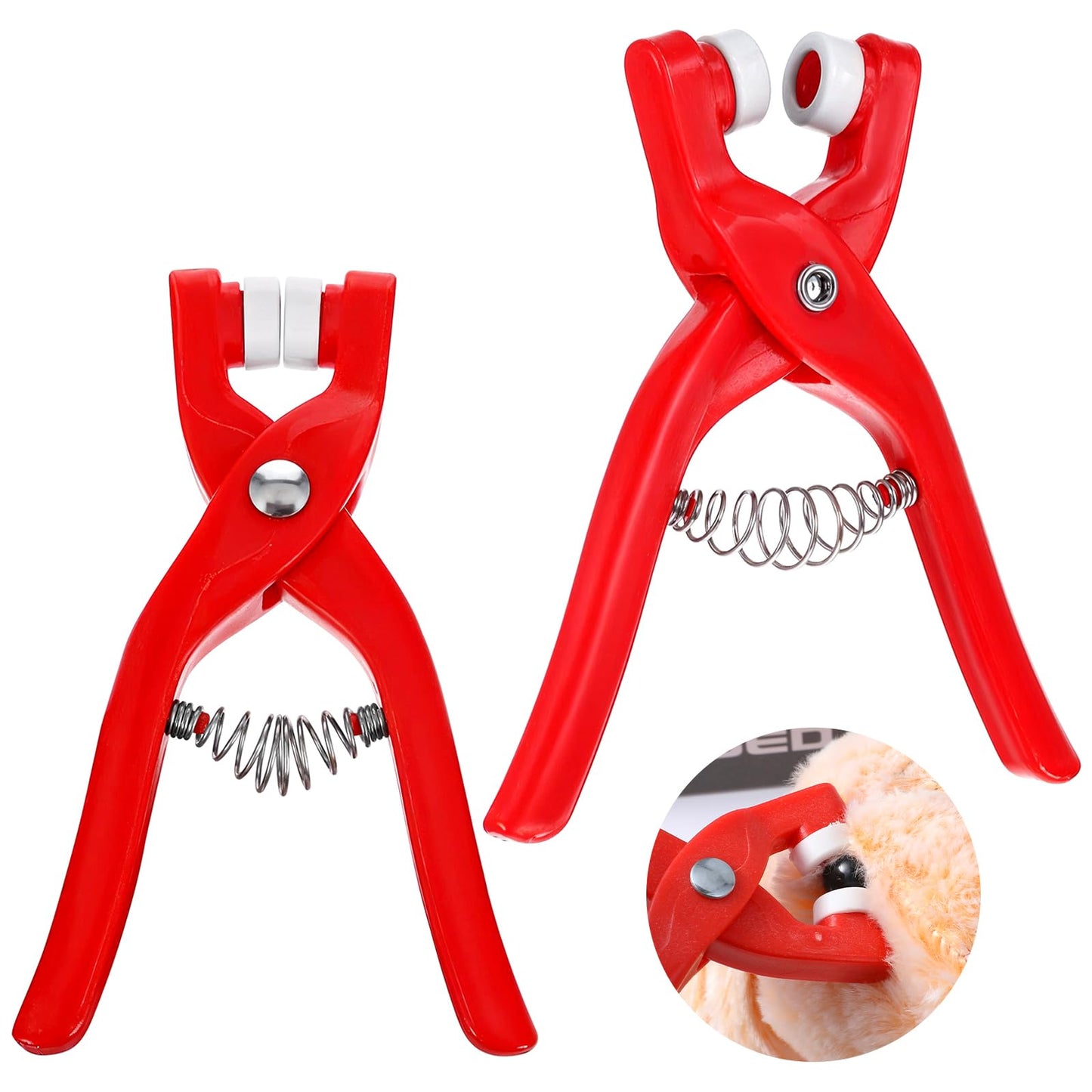 2 Pcs Safety Eye Tool Eyes for Crochet Animals Upgraded Auxiliary Tool Snapper Safety Pliers for Amigurumi Crochet Versatile Eye Snapper for Stuffed 5-30mm Animal Eyes