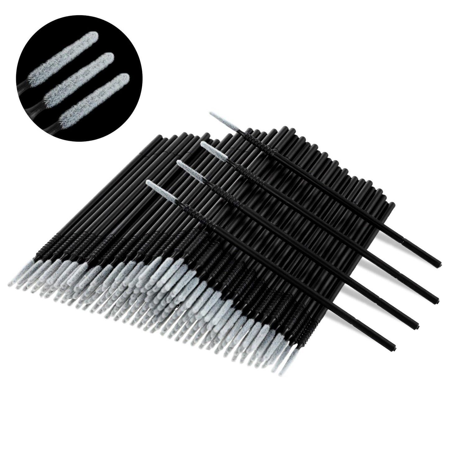400 pcs Disposable Micro Applicators Brush Eyelash Extension Micro Applicator Brushes Lash Cleaning Brush Microbrush Swabs for Extensions Microbrushes Microswabs Lip Wands Lipstick Lint