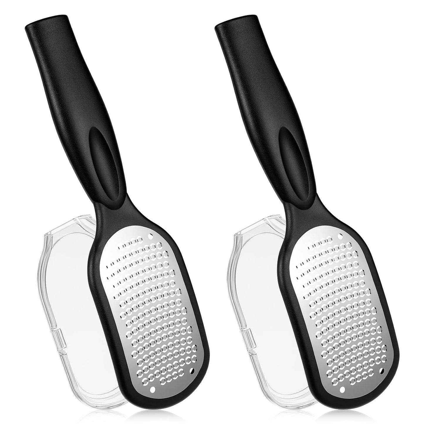 Chsoejuf 2PCS Professional Foot File Callus Remover with Dead Skin Catcher