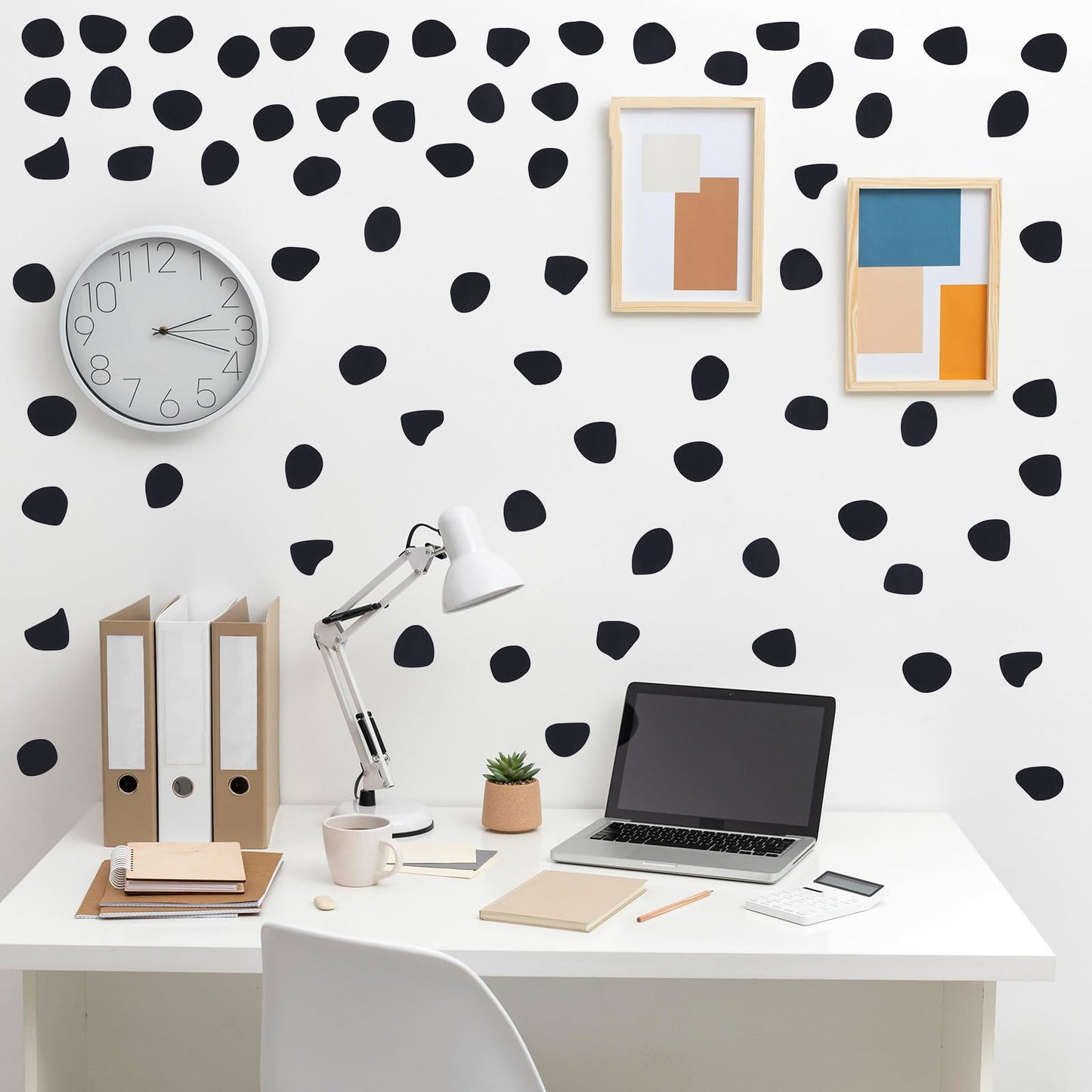 240 PCS Wall Sticker Irregular Polka Dot Wall Decals Black Wall Decals Minimalist Polka Dot Wallpaper Wall Stickers for Kids Baby Girl Bedroom Home Classroom Playroom Decoration