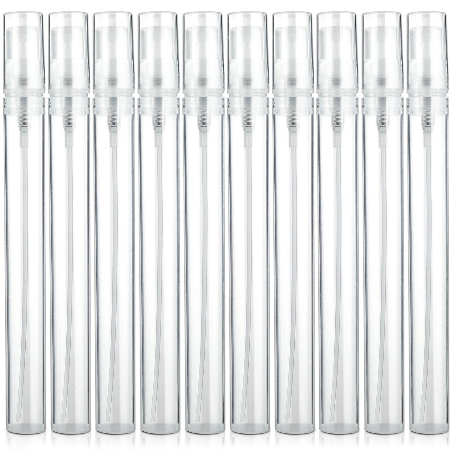 10ml Mini Spray Bottles 10 PCS Tiny Spray Bottle Clear Travel Bottles Mini Travel Spray Bottle Fine Mist Refillable Perfume Atomizer Small Empty Sample Containers Plastic Portable Travel Bottle