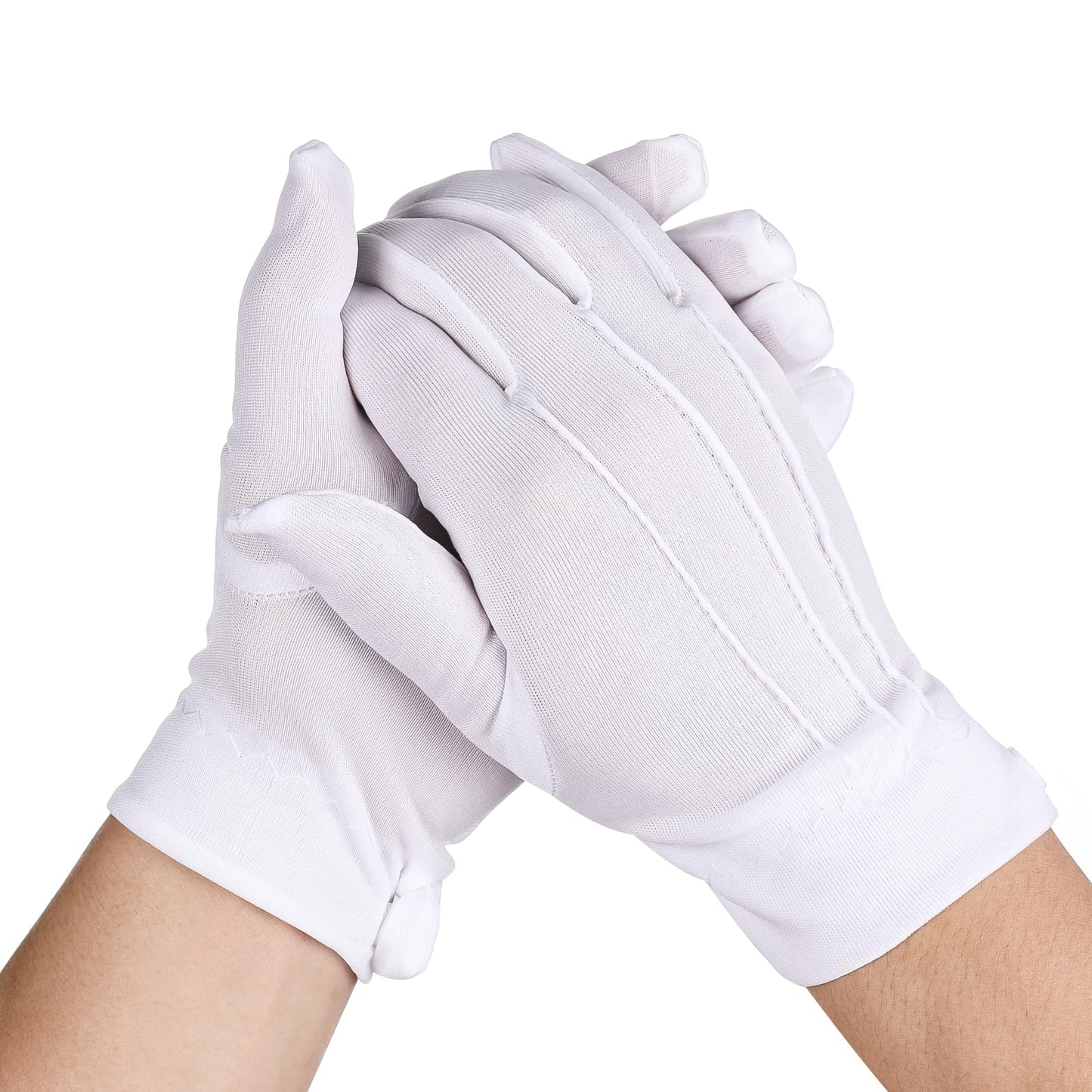 2 pairs white gloves fancy dress stitched white gloves formal tuxedo honor guard parade gloves formal costume tuxedo jewelry inspection gloves magician costume gloves for wedding formal party