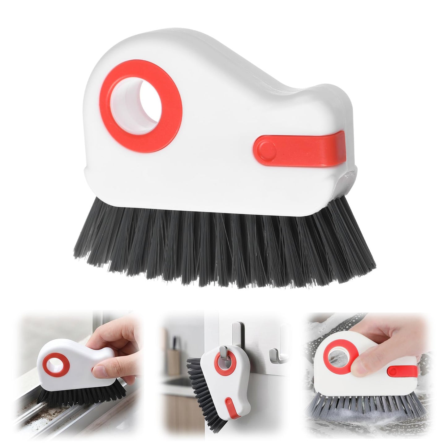 Chsoejuf 2 in 1 Groove Cleaning Brush, Window Track Seal Cleaner Tools