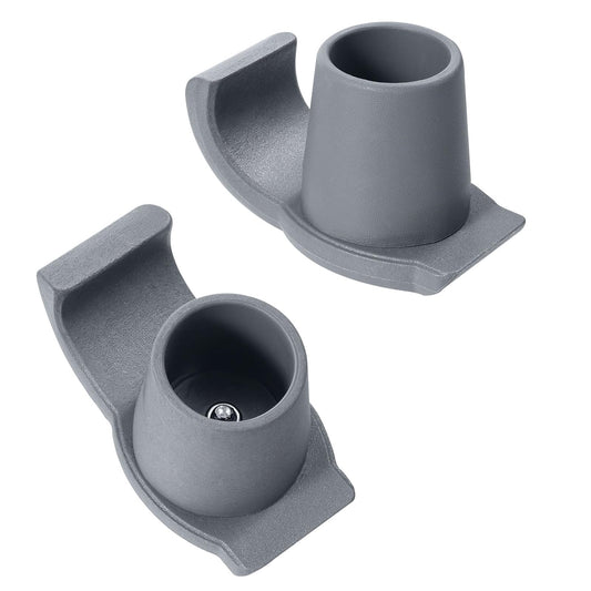 Walker Glides for Folding Walker 2 Pack Walker Feet Sliders for Walkers Skis for Walkers for Seniors Universal Fit Walker Accessories Walker Feet Replacement Easy to Use Rubber Walker Glides (Grey)