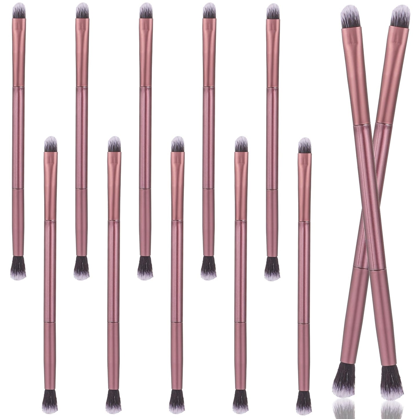 12 Pcs Concealer Brush Eyeshadow Applicators 2 In 1 Eyeshadow Double Ended Concealer Brush Foundation Makeup Applicator Under Eye Small Soft Firm Pointed For Blending Eye Shadow Liner