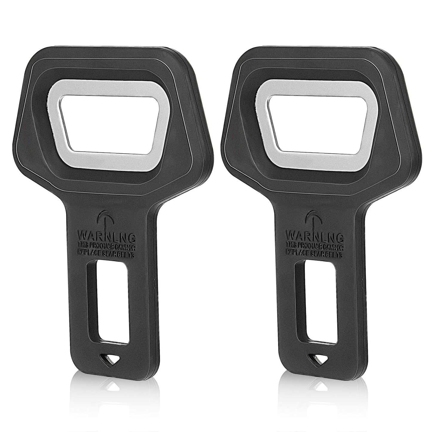 Mabor 2Pcs Beer Bottle Opener Metal Bottle Opener Black Small Soda Bottle Can Opener with Plastic Handle Portable Zinc Alloy Flat Beer Opener for Bartender Home Bars