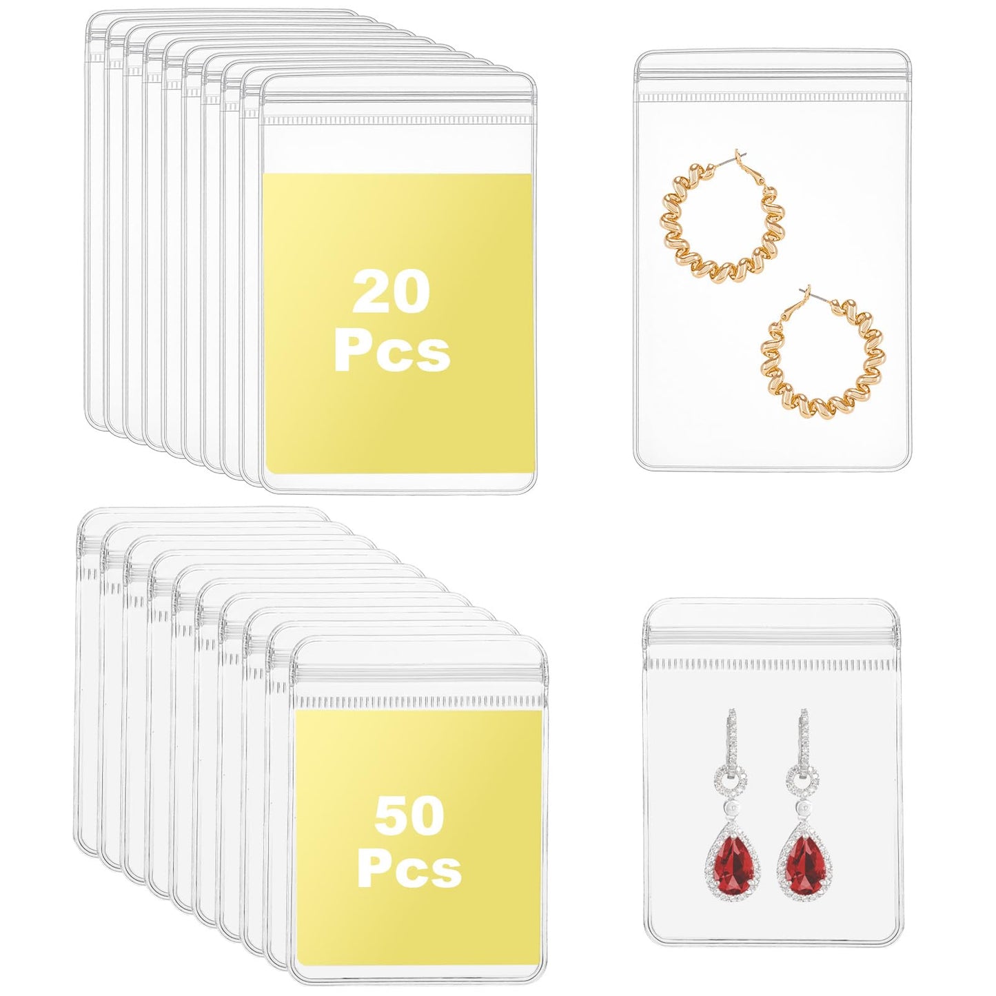 Ymapinc 70Pcs Anti Tarnish Jewelry Bags