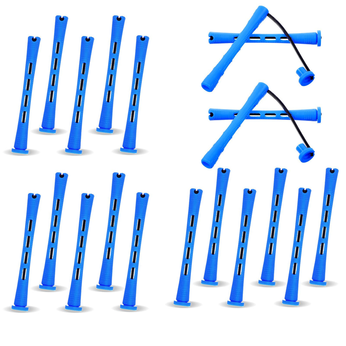 20 Pcs Perm Rods For Short Hair Small Plastic Hair Perming Rods And Rollers