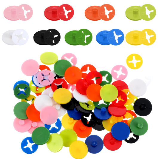 Xinjoduz 36 PCS Running Bib Clips 9 Colors Race Bib Clips Bib Tabs for Runners Fixing System Triathlon Race Bib Holder Marathon Number Buckles Fasteners Holders for Runners Field Events