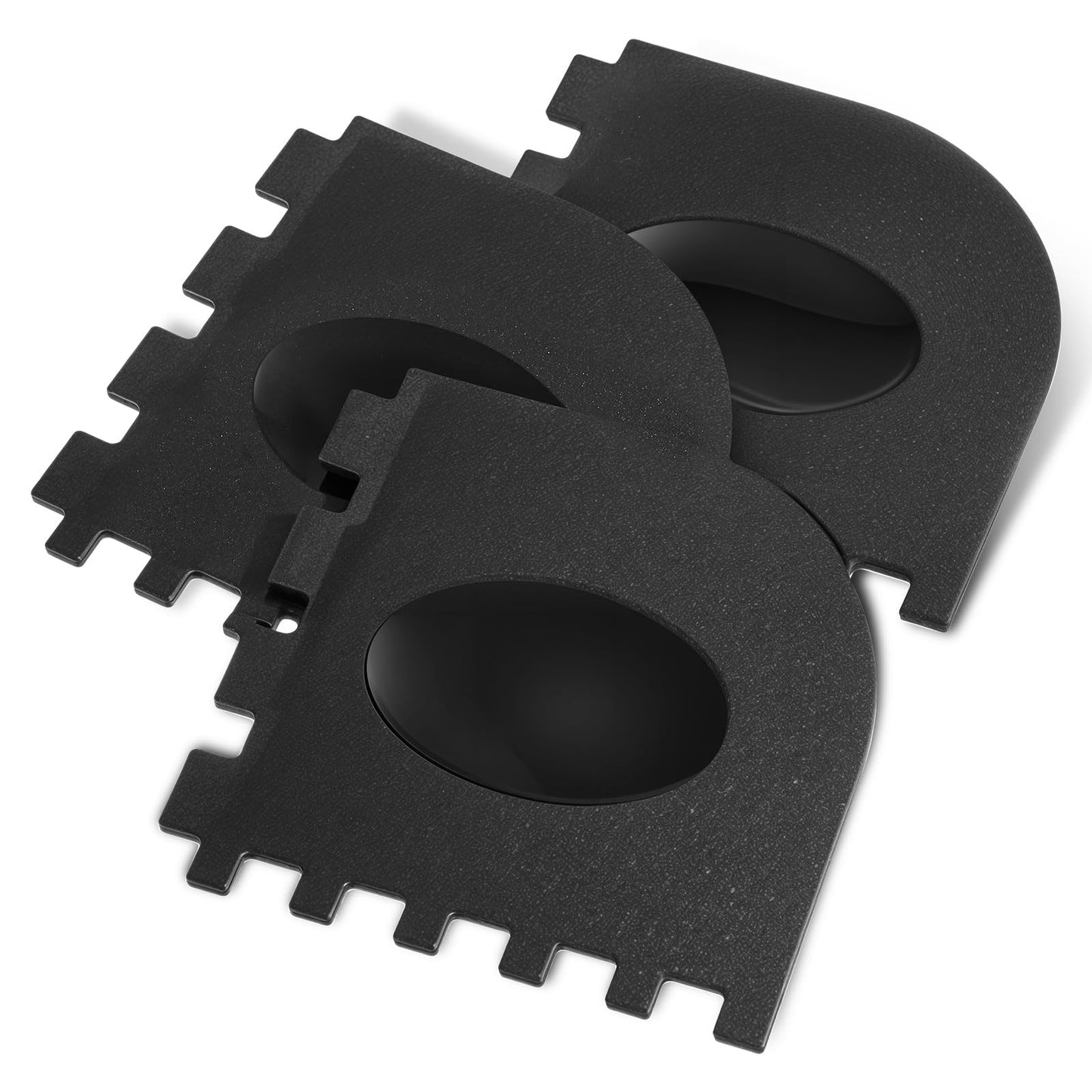 3 Pcs Plastic Grill Pan Scraper Griddle Scrapers Tool for Griddle Pans Cleaner Kitchen Cleaning Tools Kit Kitchens Scraper Accessories Size 3.15 × 3.15 ×0.04 Inches Black Polypropylene