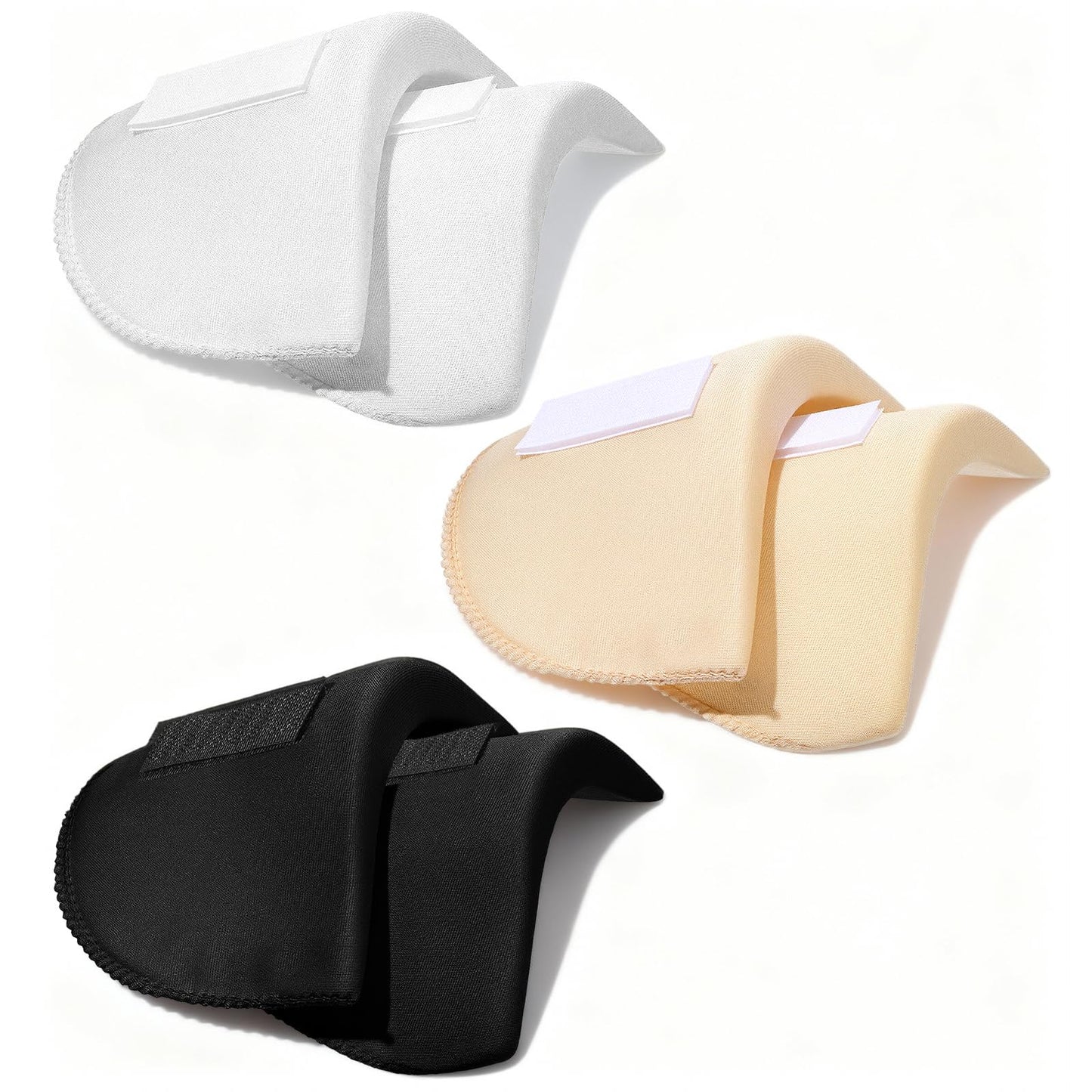 Nogeqi 3 Pairs Anti-Slip Shoulder Pads, Shoulder Pads For Womens Clothing No-Sewing Required Sponge Pad Breathable Detachable Reusable for Men Blazers Clothes High Low for Suit T-Shirt Accessories