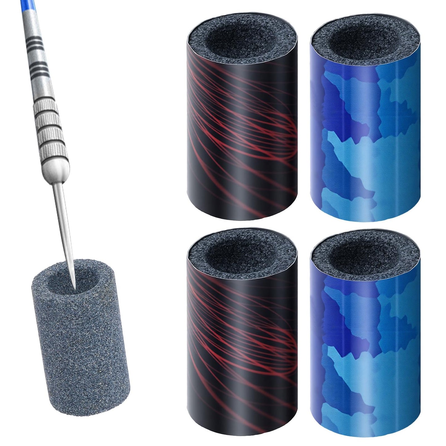Mabor Darts Sharpener for Steel Tip, Round Sharpening Sand Stones, Darts Point Sharpener, Easy Polishing and Deburring, Sharpening Accessories