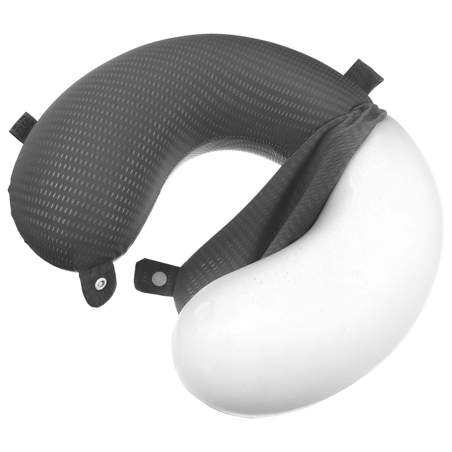 Travel Neck Pillow Cover, U Shaped Neck Pillow Case Covers Soft and Smooth Pillow Cover with Zipper Washable, Neck Pillow Replacement Cover Airplane Pillow Covers (Only Pillow Covers)(Dark Grey)