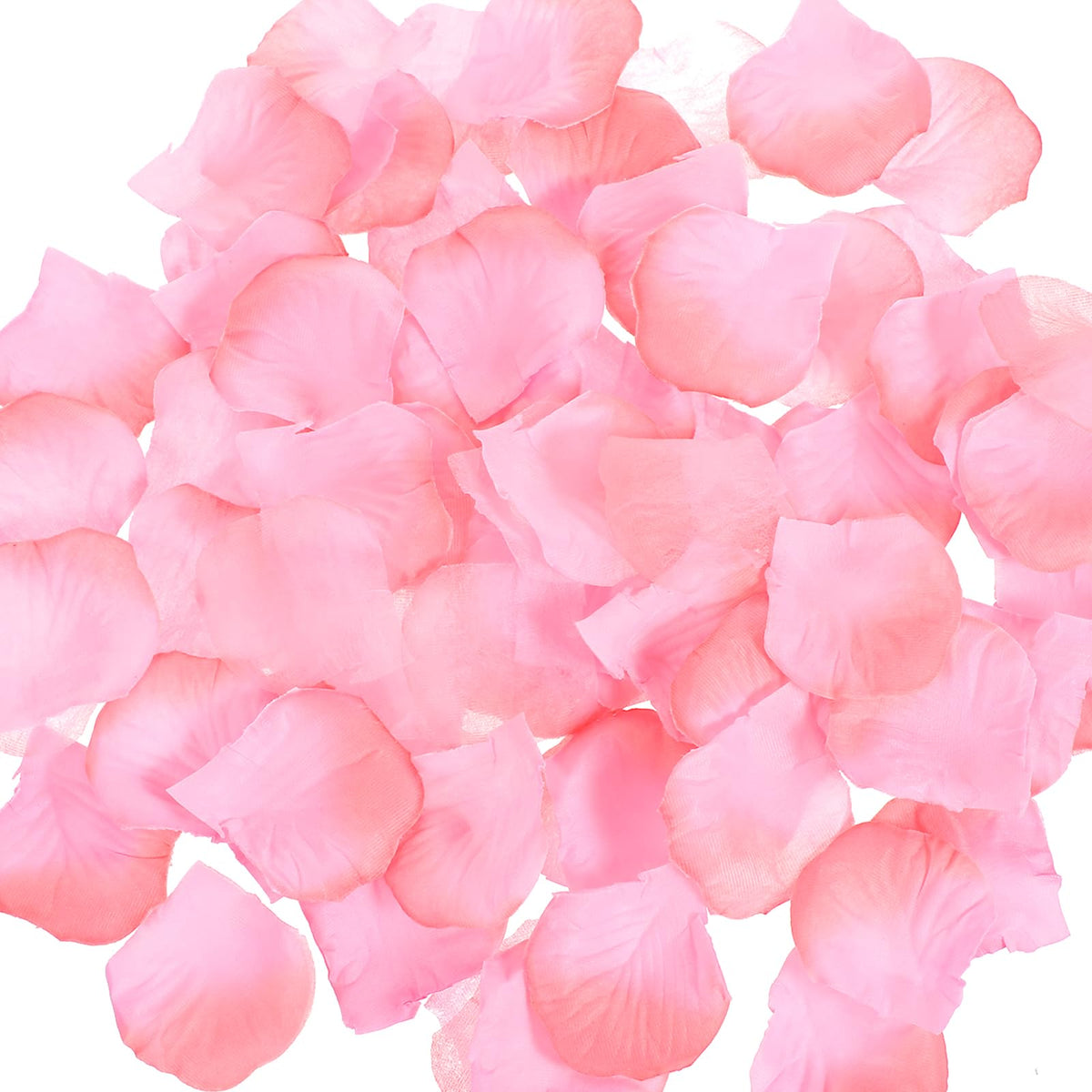 Chsoejuf 1000PCS Fake Rose Petals Pink Artificial Silk Flower Petal