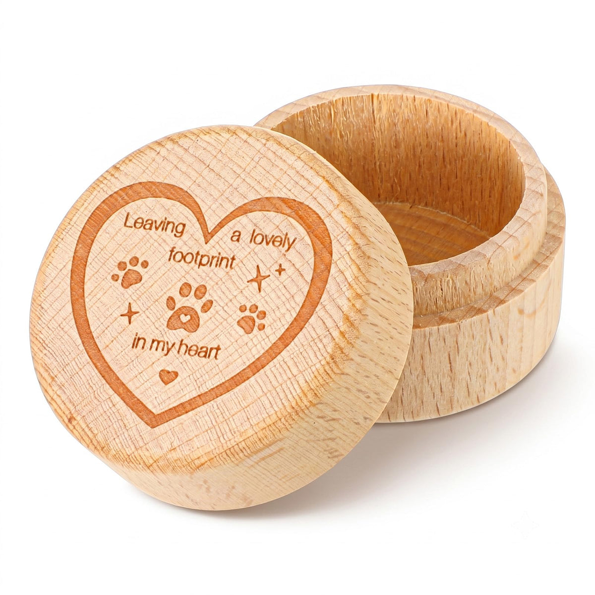Bnehmb Dog Keepsake Box, Wooden Pet fur Keepsake, Dog Urns for Ashes