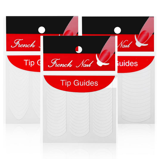 12 Sheets French Tip Stickers French Manicure Strips Nail Stickers for French Tip Gel Nail Stickers French Tip Self-Adhesive Nail Decals French Tip Nail Guides for Decoration DIY Tools (style2)