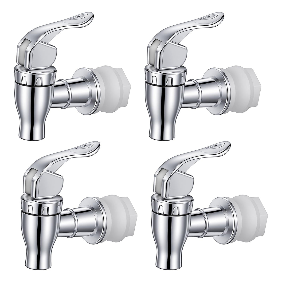 Chsoejuf 4 Pack Push Beverage Dispenser Water Spigot Replacement Food-Grade
