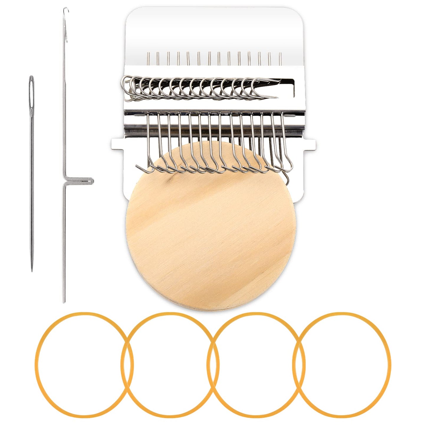 Small Loom Speedweve Darning Mini Loom Machine Small Weaving Tool DIY Darning Tools with Wood Practical Loom Rainbow Loom Braiding Patching Machine Hand Craft