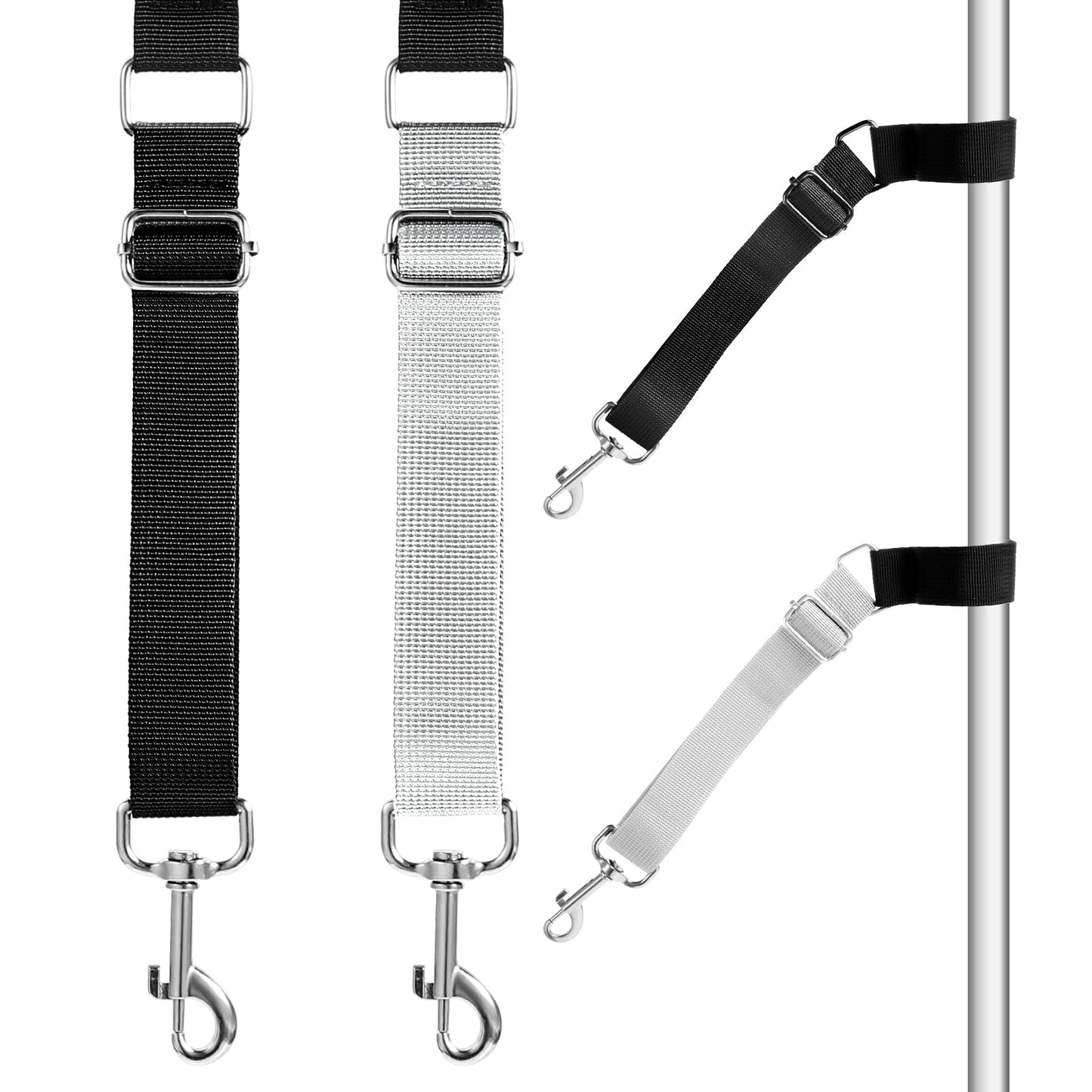 2PCS Grooming Loops for Dogs Groomers, Adjustable Helper Loop Secure Stable Dogs Pet Extension Straps Bathing Restraint Leash Grooming Arm Accessories for Small & Medium Dog Hair Cutting Washing