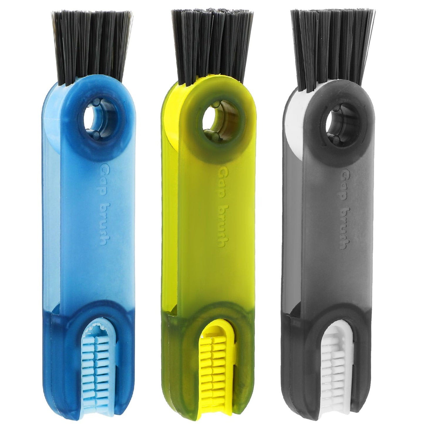 3Pcs 3 in 1 Multifunctional Cleaning Brush, Mabor Tiny Bottle Brushes for Cleaning Home Silicone Kitchen Tools Cup Cleaning Coffee Brush for Tumbler Water Bottle Tea Cups Cleaning