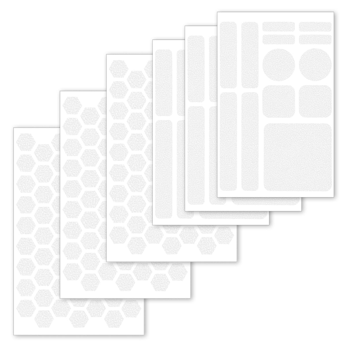 Chsoejuf 6 Sheets Hexagonal and Round Anti-Slip Cell Phone Grip Stickers
