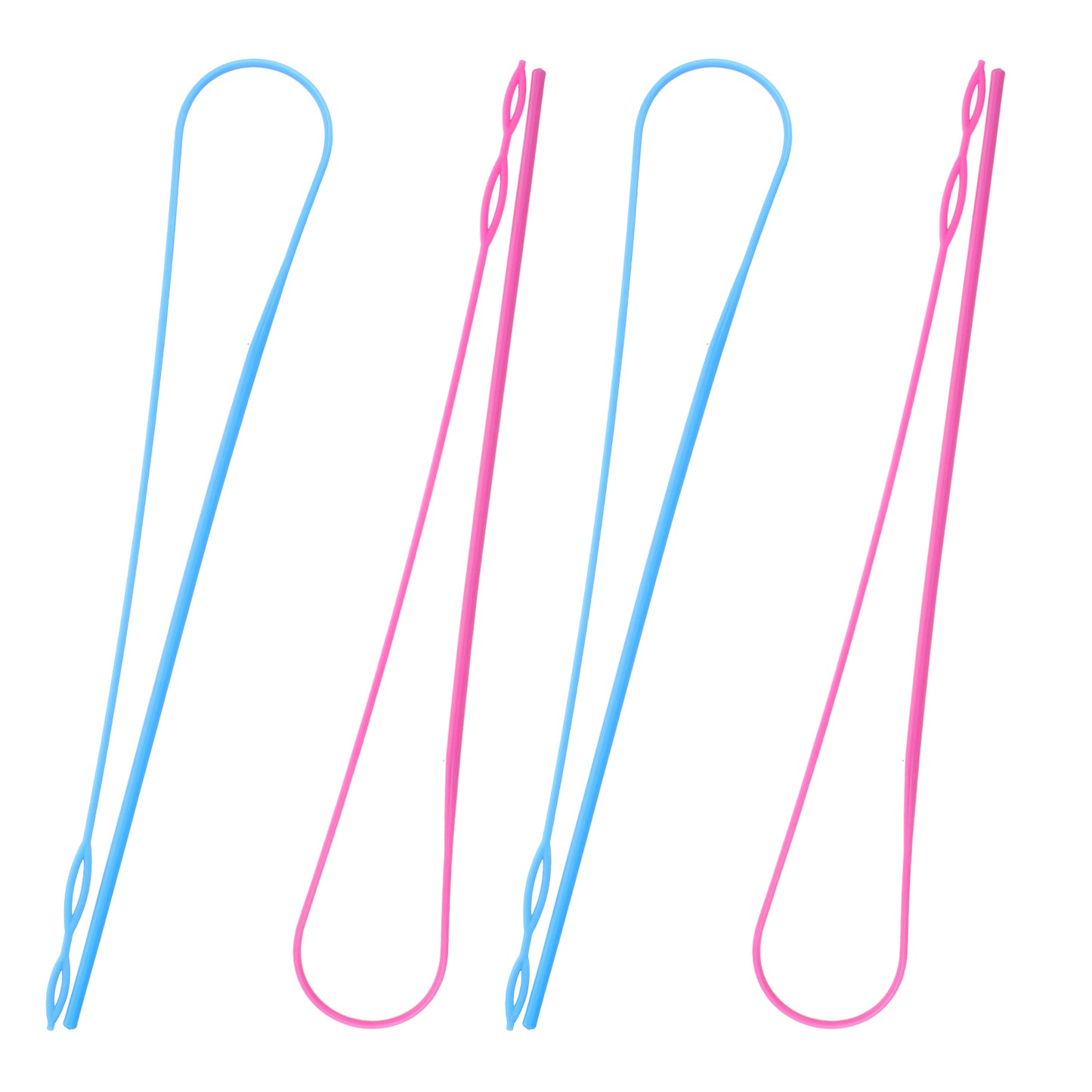 Mabor 4Pcs Drawstring Threader Tool Hoodie String Threader Plastic Flexible Drawstring Replacement Quick & Easy Rope Threading Tool for Sweatpants Jackets Swim Trunks Shorts Hoodies