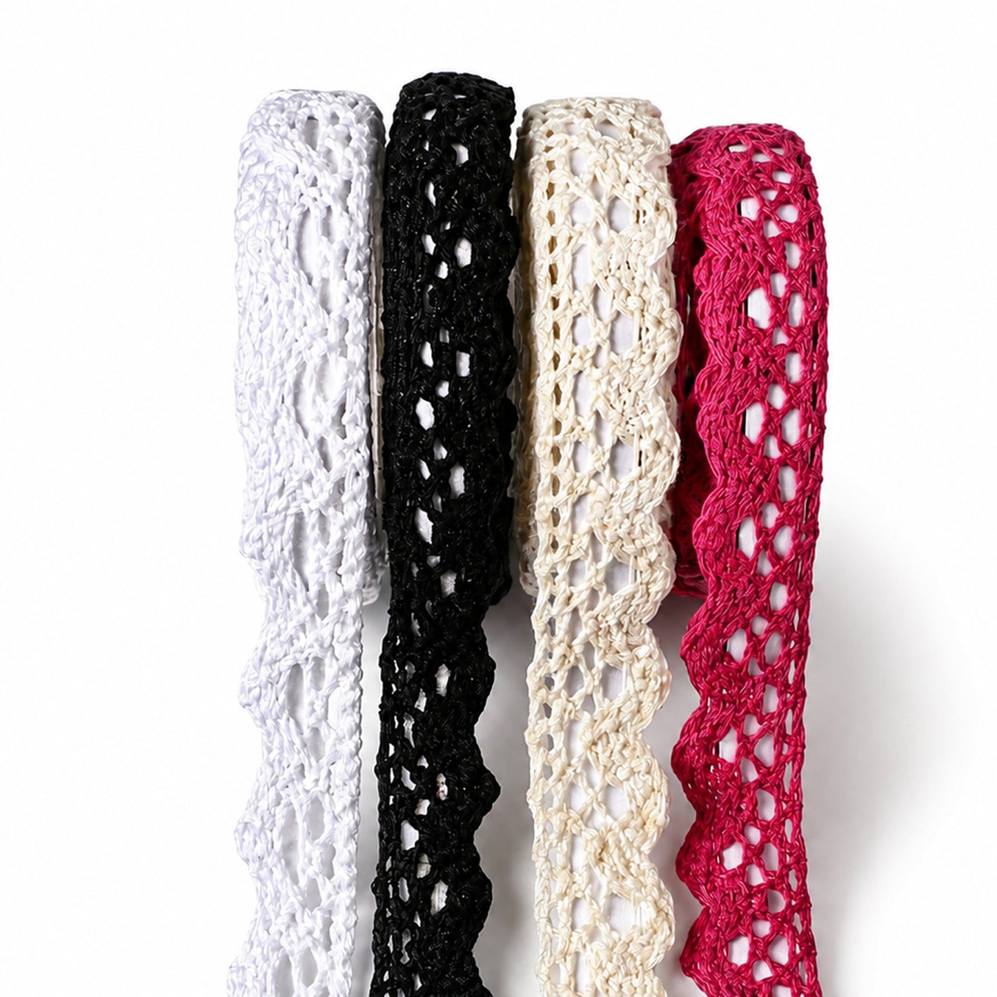 Matwsec 6 Rolls of Lace Washi Tape 2 Yards Self-Adhesive Lace Tape