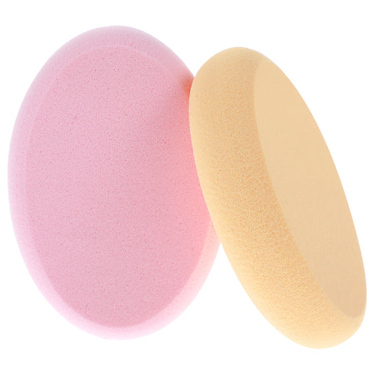 2 Pack Oval Puff Beauty Egg Foundation Sponge Make Up Sponges for Foundation Cushion Puff Foundations Sponge for Liquid Makeup Professional Make Up Sponges Dry and Wet (Skin Tone and Pink)