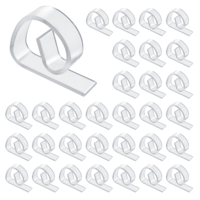 Bremorou 32 Pcs Transparent Clear Tablecloth Clips Plastic Table Cloth Holder Clips Windproof Table Cover Holder Clamps For Christmas Home Wedding Party Indoor Outdoor Picnic Tables