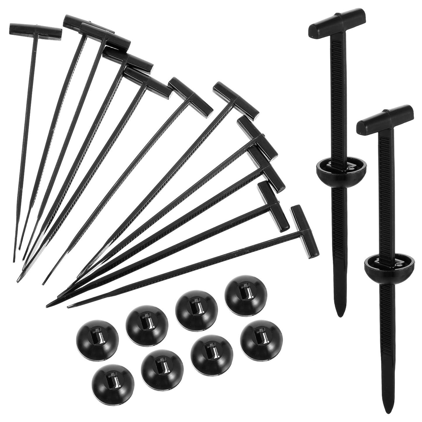 100pcs Universal Cable Tie Buckle, Heavy Duty Car Zip Ties with Pin Design, Self-Locking Nylon Fasteners for Automotive Repair