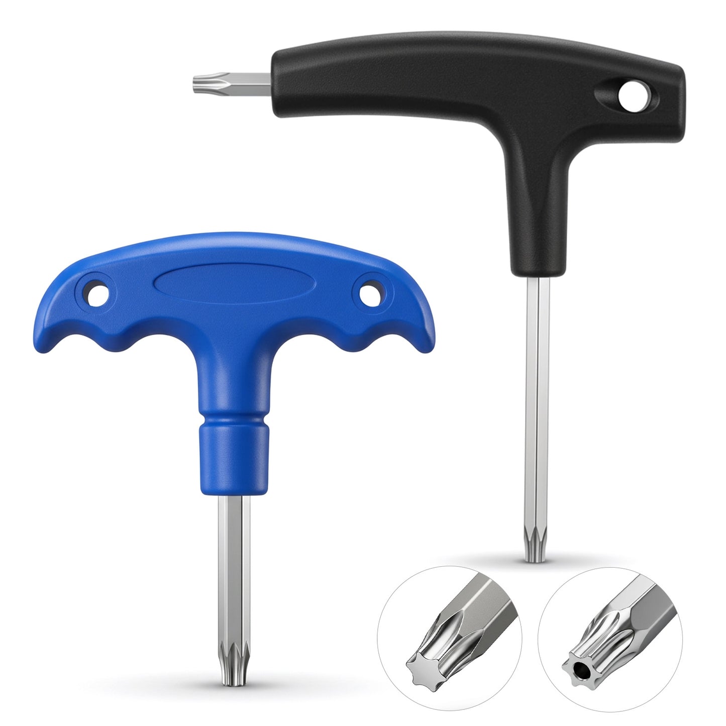 Nogeqi 2 pcs Golf Driver Tool, 2 in 1 Golf Wrench, Golf Torque Wrench for T20 and T25, Adjustment Golf Tool with Plastic Handle, Portable Driver Tools Golf Accessories for Golf Club Driver Equipment