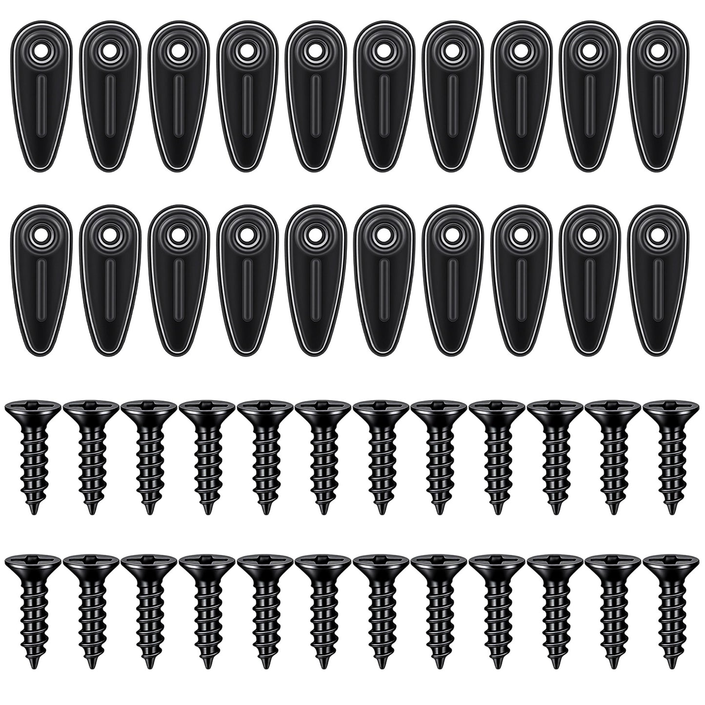 100Pcs Picture Frame Backing Clips, Metal Picture Frames Turn Button Fasteners with 100 Pieces Screws, Picture Frame Hardware Backing Clips for Secure Photo, Poster, and Artwork Display for Hanging