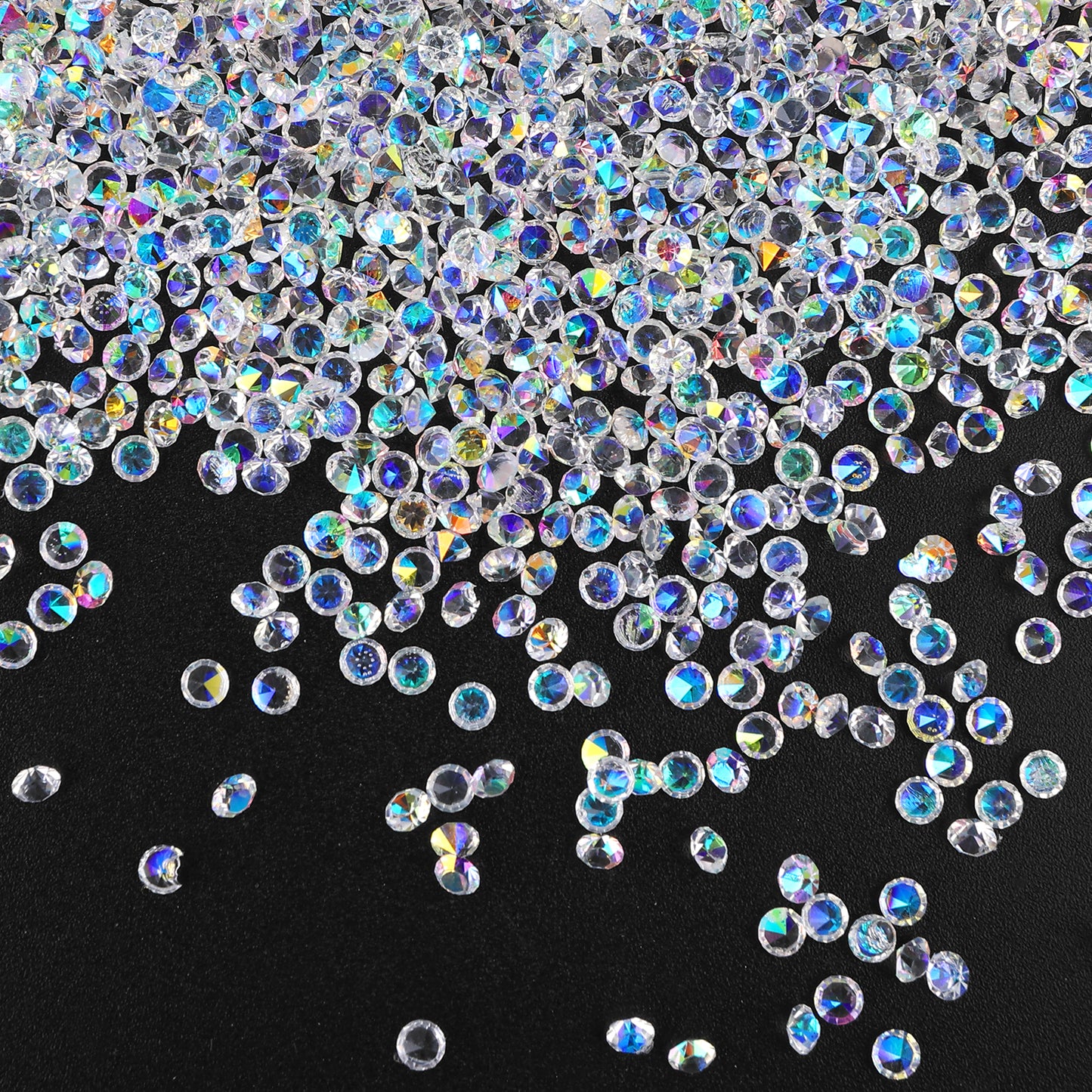 Teaaha 10000PCS Clear Wedding Table Scatter Confetti Reusable Artificial Crystals Diamonds Rhinestones for Wedding Table Centerpiece Bridal Shower Party Birthday Photography Vase Beads (White, 3 mm)