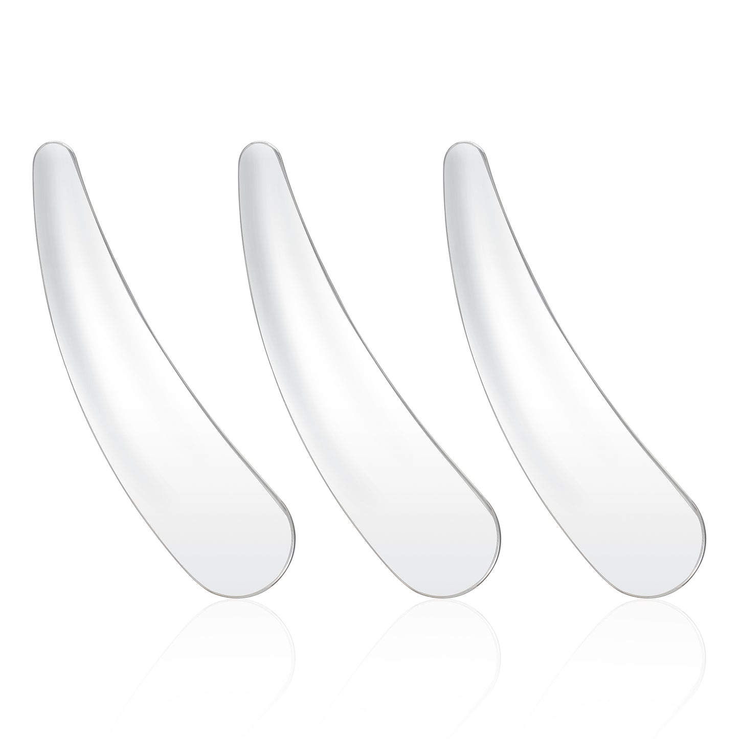 Mabor 3Pcs Mini Makeup Spatula, Reusable Cosmetic Cream Spatulas Spoon, Skincare Scoop Applicator Massage Beauty Tools for Mixing and Sampling Face Eye Cream