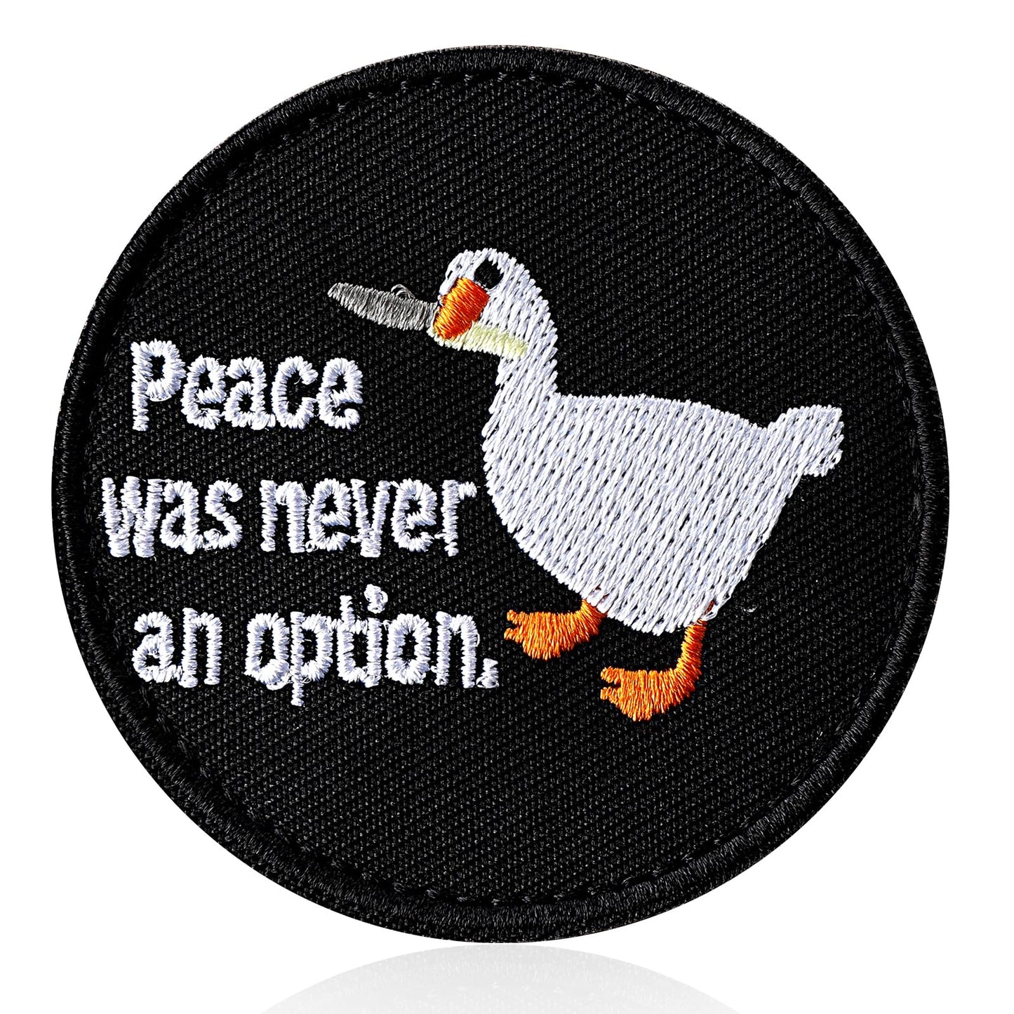 Mabor Applique Embroidered Patches-Peace was Never an Option,Patches for Backpacks,Funny Patches,Applique Patches,Patches for Tactical,Anime Patches,Patch Veclro,Patches for Vest
