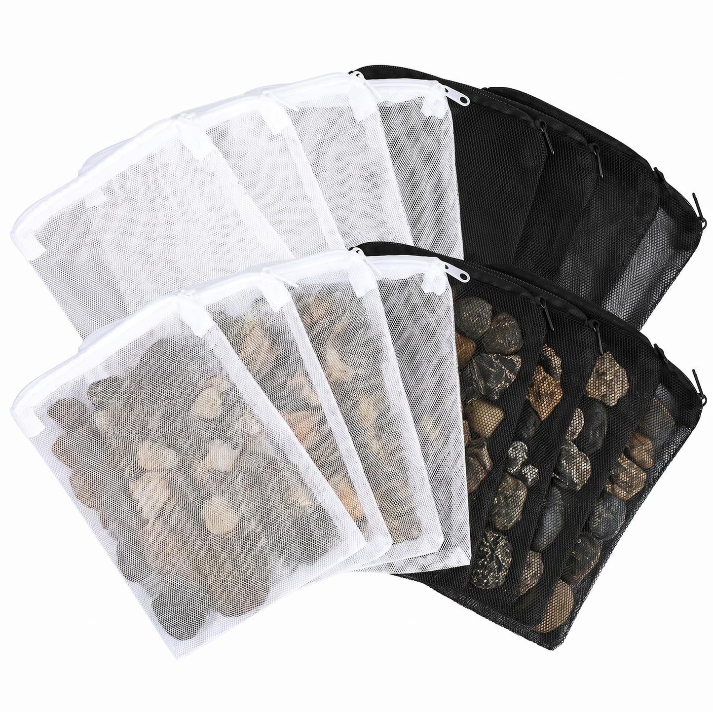 Chsoejuf 20PCS 7.9 X 5.8 Inch Aquarium Filter Media Bag Extra Fine 100μm