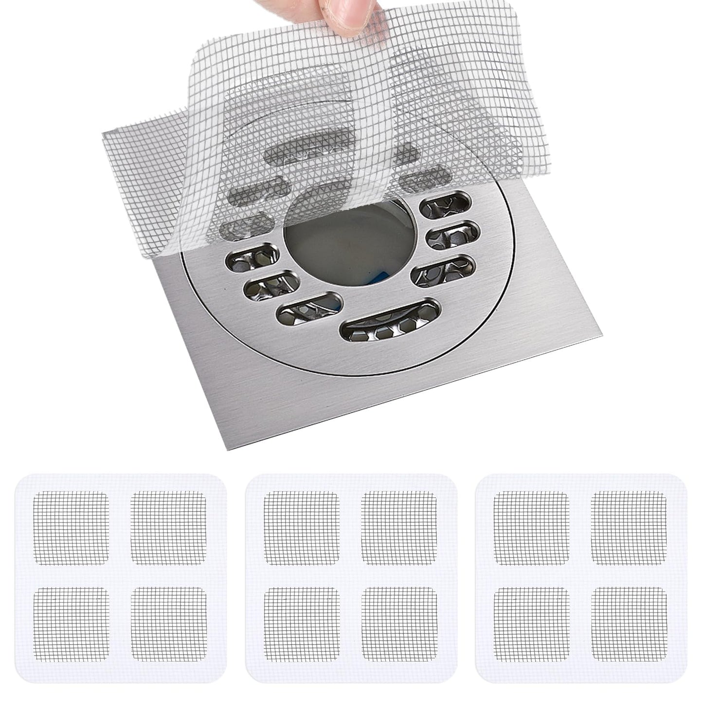 Pack of 30 Disposable Drain Strainers, Mabor Shower Drain Hair Catcher Shower Strainer for Shower Drain Hair Catcher Hair Catcher Shower Hair Drain Sticker Strainer Drain Hair Shower Strainer for