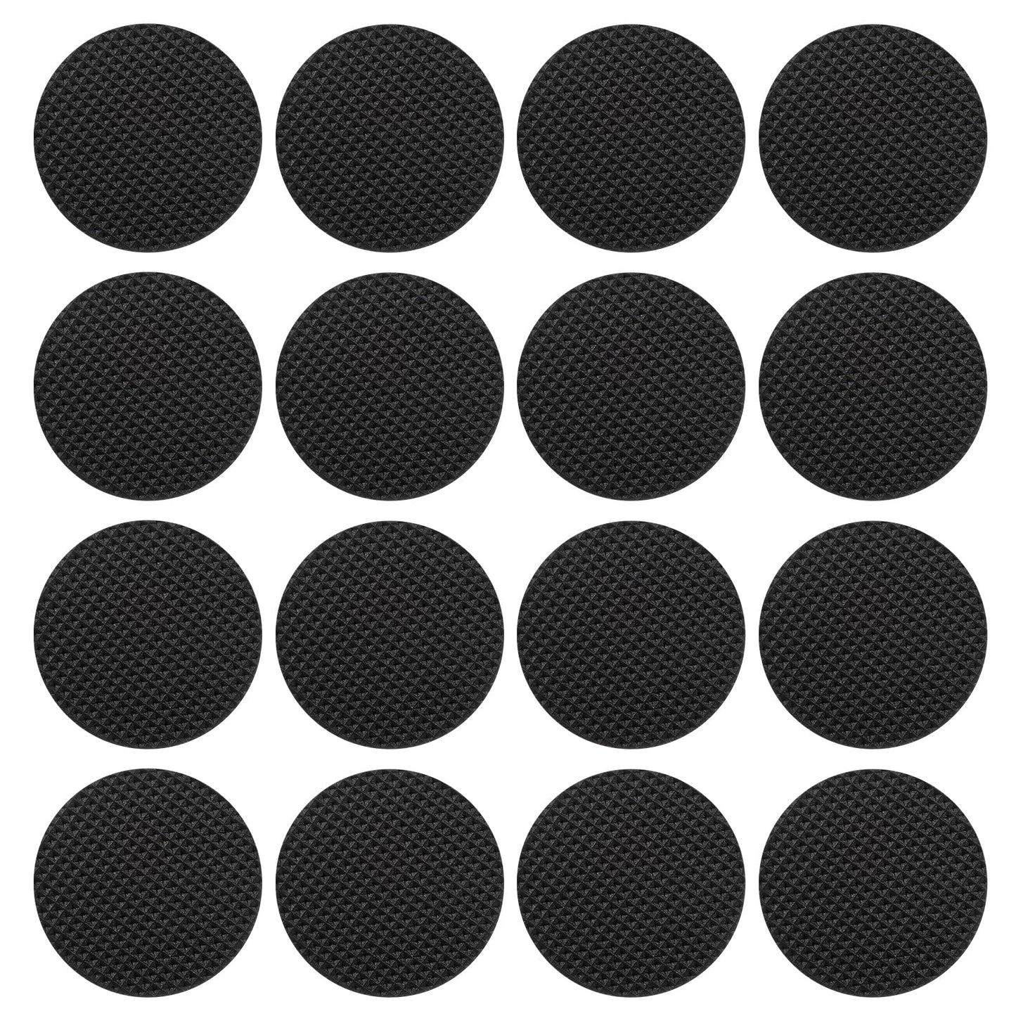 16 PCS Non Slip Furniture Pads Floor Protectors, 50 mm EVA Protectors Self Adhesive Floor Protector for Furniture Feet, Chair Legs, Anti Floor Scratches,Reduce Noise (Black)