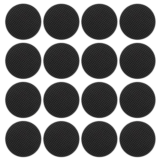 16 PCS Non Slip Furniture Pads Floor Protectors, 50 mm EVA Protectors Self Adhesive Floor Protector for Furniture Feet, Chair Legs, Anti Floor Scratches,Reduce Noise (Black)