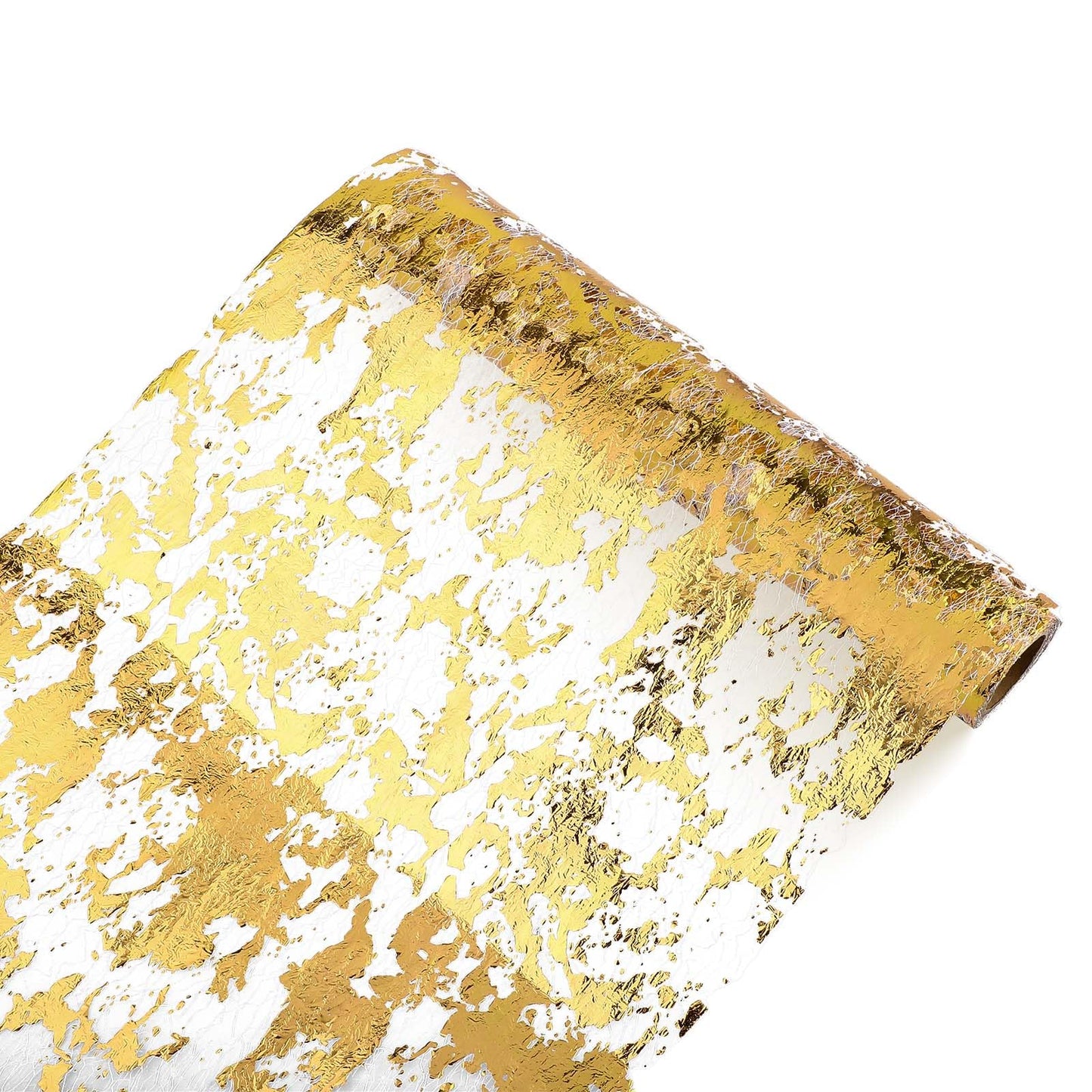 1PCS 5M Gold Glitter Table Runner, Gold Thanksgiving Table Runner Roll Foil Metallic Thin Mesh Table Cloth Table Decorations for Diwali Decorations Fall Wedding Birthday Christmas